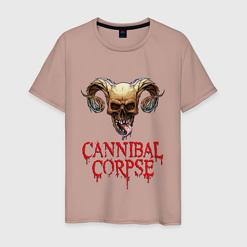 Мужская футболка Cannibal Corpse Труп Каннибала Z / Пыльно-розовый – фото 1