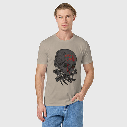 Мужская футболка Cannibal Corpse Труп Каннибала Z / Миндальный – фото 3