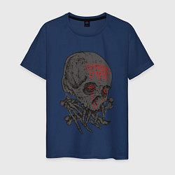 Футболка хлопковая мужская Cannibal Corpse Труп Каннибала Z, цвет: тёмно-синий