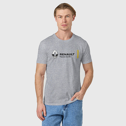 Мужская футболка RENAULT / Меланж – фото 3