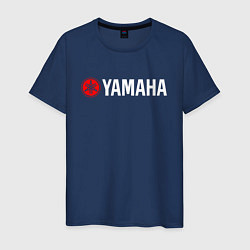 Футболка хлопковая мужская YAMAHA ЯМАХА, цвет: тёмно-синий