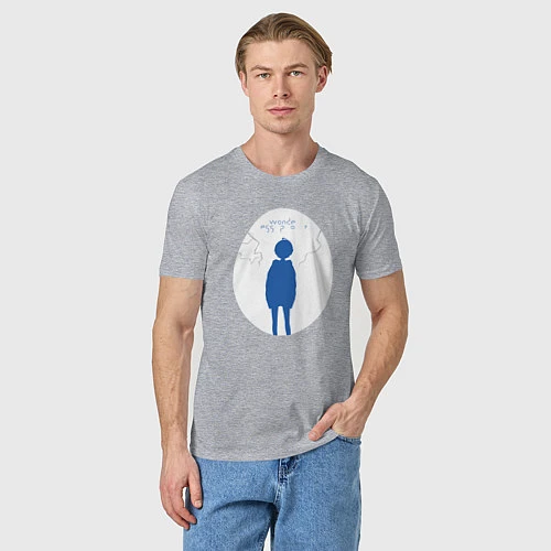 Мужская футболка Приоритет чудо-яйца / Меланж – фото 3