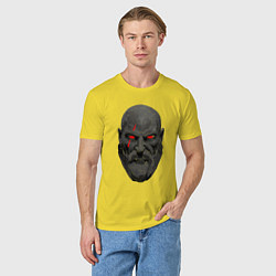 Футболка хлопковая мужская Kratos ART, цвет: желтый — фото 2