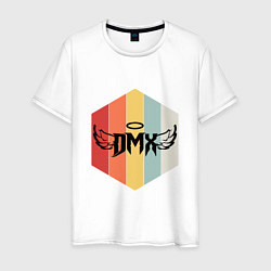 Футболка хлопковая мужская DMX Wings, цвет: белый