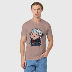 Футболка хлопковая мужская Baby Nero, цвет: пыльно-розовый — фото 2