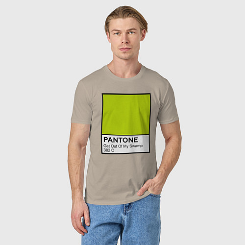 Мужская футболка Shrek: Pantone Color / Миндальный – фото 3