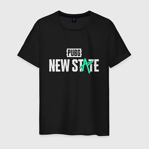 Мужская футболка PUBG NEW STATE ПАБГ / Черный – фото 1
