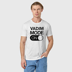 Футболка хлопковая мужская Vadim Mode On, цвет: белый — фото 2