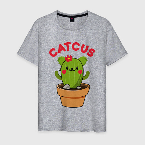 Мужская футболка Catcus / Меланж – фото 1