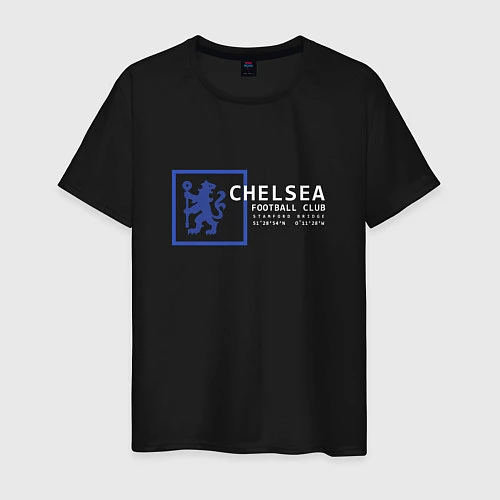 Мужская футболка FC Chelsea Stamford Bridge 202122 / Черный – фото 1