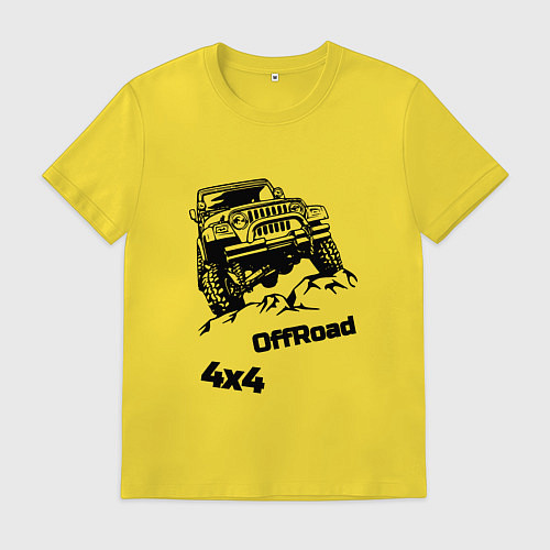 Мужская футболка Offroad 4х4 / Желтый – фото 1