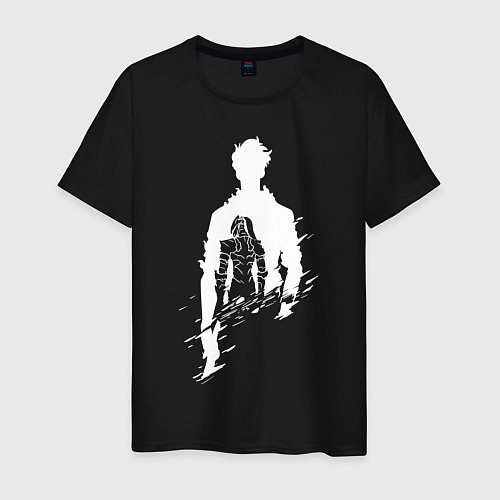 Мужская футболка СОН ДЖИН ВУ SOLO LEVELING / Черный – фото 1