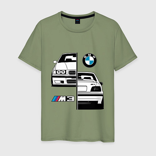Мужская футболка BMW M3 E 36 БМВ М3 E 36 / Авокадо – фото 1
