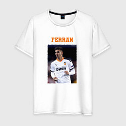 Футболка хлопковая мужская Ферран Торрес Ferran Torres, цвет: белый