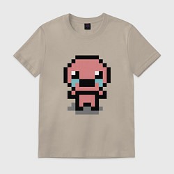 Футболка хлопковая мужская Pixel isaac, цвет: миндальный
