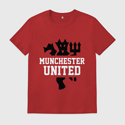 Футболка хлопковая мужская Манчестер Юнайтед Red Devils, цвет: красный
