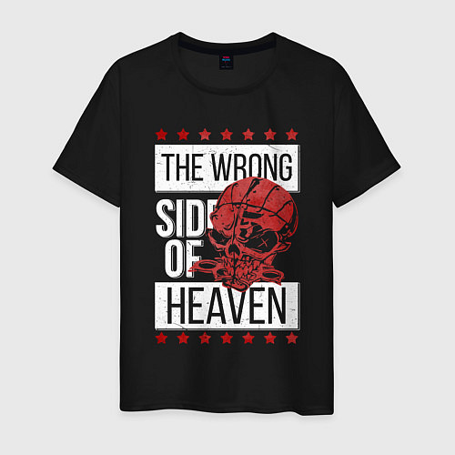 Мужская футболка The wrong side of hell / Черный – фото 1