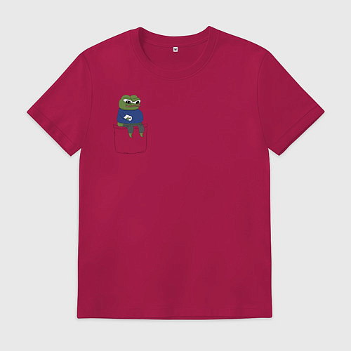 Мужская футболка Pepe Thinking room / Маджента – фото 1