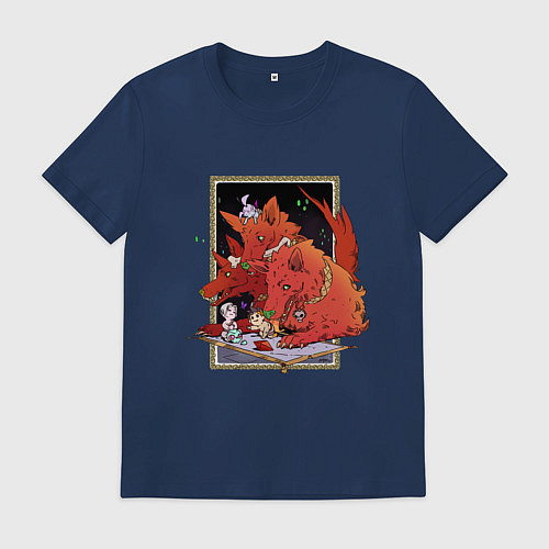 Мужская футболка Маленький Загрей / Тёмно-синий – фото 1