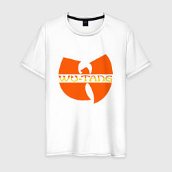 Футболка хлопковая мужская Wu-Tang Orange, цвет: белый