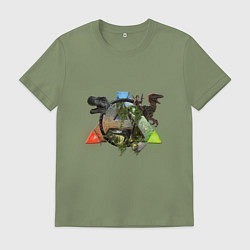 Футболка хлопковая мужская ARK Survive, цвет: авокадо