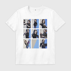 Футболка хлопковая мужская Виртуальный помощник, цвет: белый