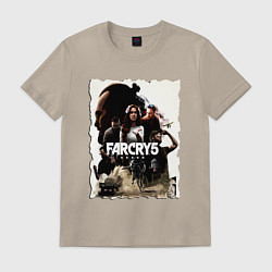 Футболка хлопковая мужская FARCRY GAME, цвет: миндальный