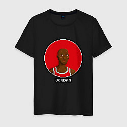 Футболка хлопковая мужская Retro Jordan, цвет: черный