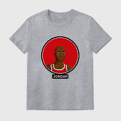 Футболка хлопковая мужская Retro Jordan, цвет: меланж