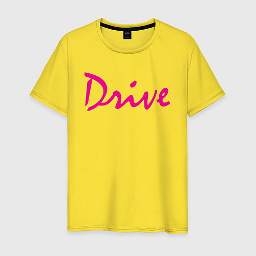 Мужская футболка DRIVE / Желтый – фото 1
