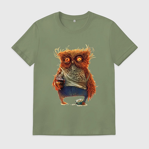 Мужская футболка Замученный уставший / Авокадо – фото 1