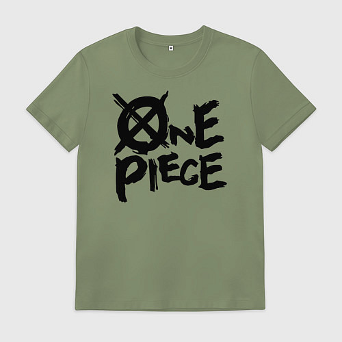 Мужская футболка One Piece Большой куш лого / Авокадо – фото 1