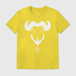 Футболка хлопковая мужская Riki stealth assassin из dota 2, цвет: желтый