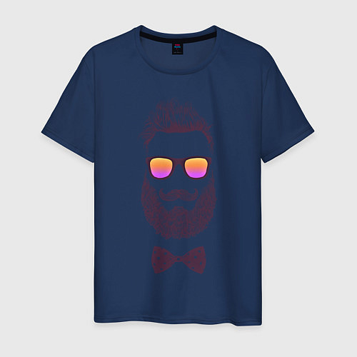 Мужская футболка Барбер / Тёмно-синий – фото 1