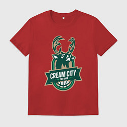 Футболка хлопковая мужская Cream City, цвет: красный