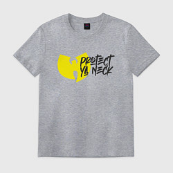 Футболка хлопковая мужская Protect Ya Neck, цвет: меланж