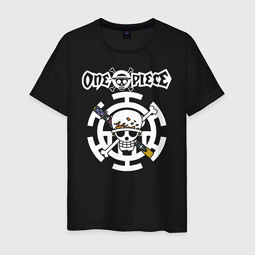 Мужская футболка Эмблема Трафальгар Ло One Piece / Черный – фото 1