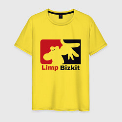 Футболка хлопковая мужская Limp Bizkit, цвет: желтый