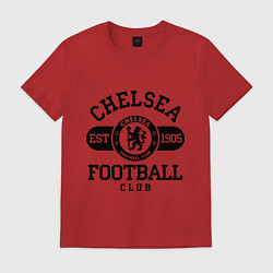 Футболка хлопковая мужская Chelsea Football Club, цвет: красный