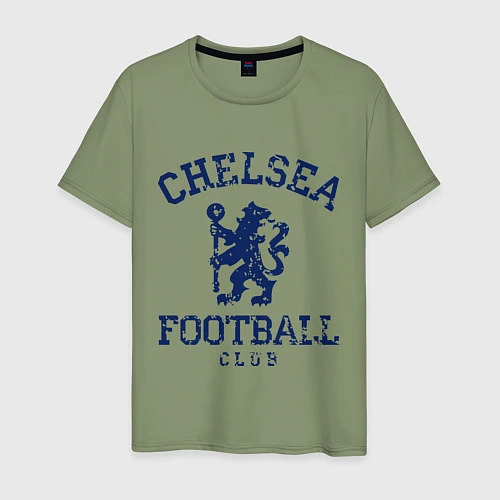 Мужская футболка Chelsea FC: Lion / Авокадо – фото 1