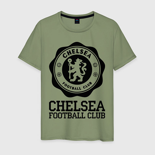 Мужская футболка Chelsea FC: Emblem / Авокадо – фото 1