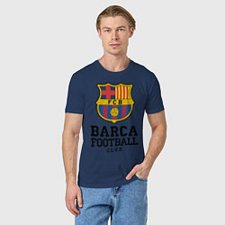 Футболка хлопковая мужская Barcelona Football Club, цвет: тёмно-синий — фото 2