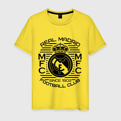 Футболка хлопковая мужская Real Madrid MFC, цвет: желтый