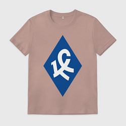 Футболка хлопковая мужская Фк Крылья Советов, цвет: пыльно-розовый