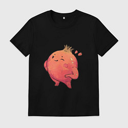 Футболка хлопковая мужская Гранат, цвет: черный