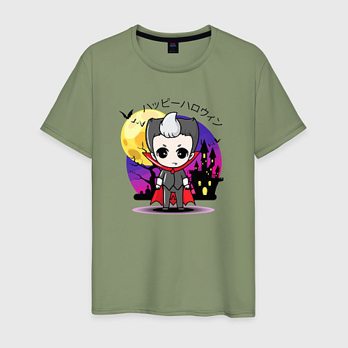 Мужская футболка Японский вампир малолетка / Авокадо – фото 1