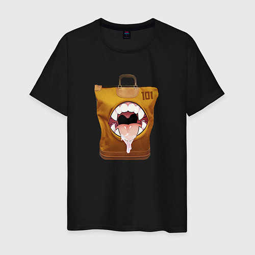 Мужская футболка SCP 101 Голодная сумка / Черный – фото 1
