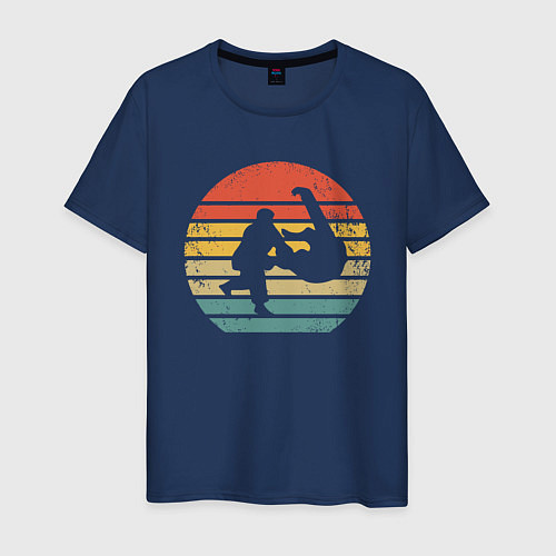 Мужская футболка Дзюдо / Тёмно-синий – фото 1