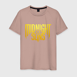 Футболка хлопковая мужская Midnight Suns, цвет: пыльно-розовый