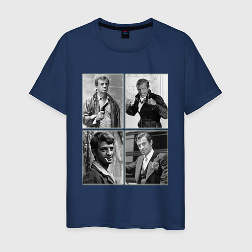 Мужская футболка Бельмондо навсегда / Тёмно-синий – фото 1